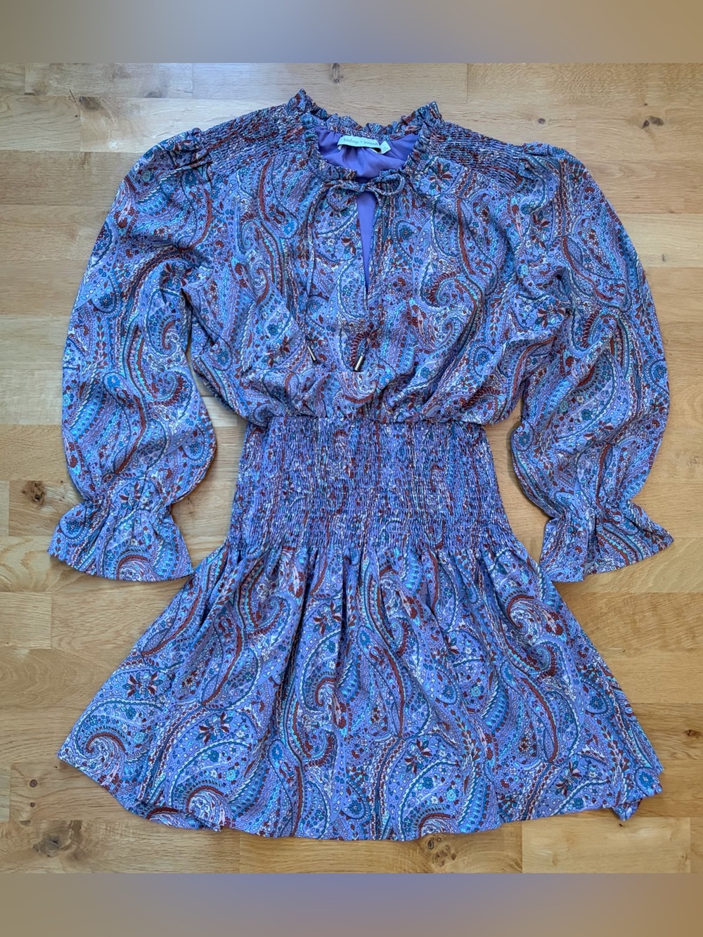 Bishop + Young Dusk Paisley Marmont Boho Mini Dress Size Medium